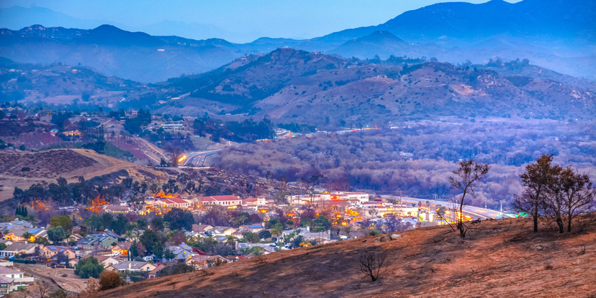 Panoramic Image of Fallbrook, CA